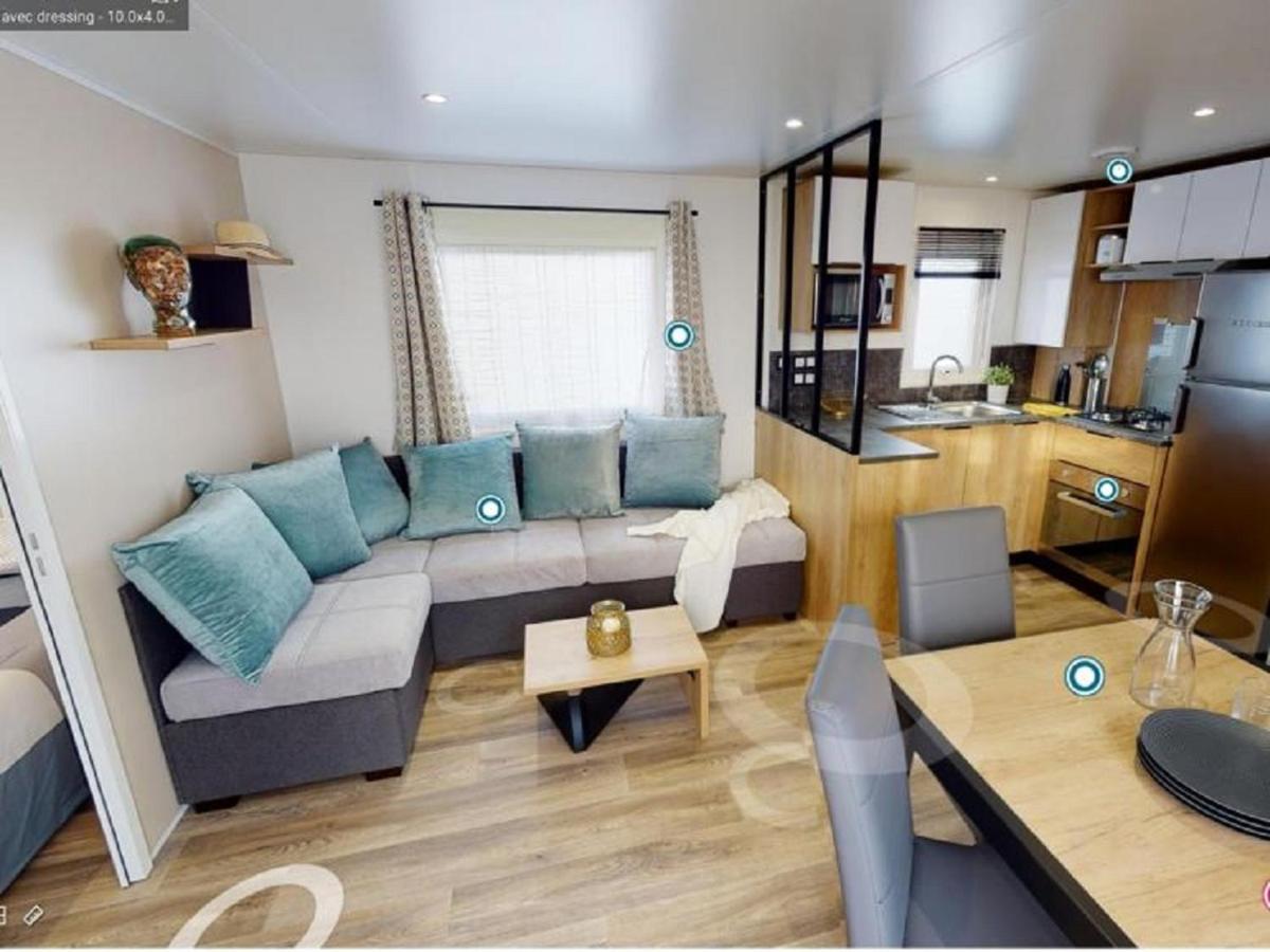 סן-ז'וליין-אן-בורן Escape Mobilhome Aux Dunes De Contis מראה חיצוני תמונה